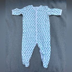 Roller Rabbit Pajamas Green Heart Excellent Condition